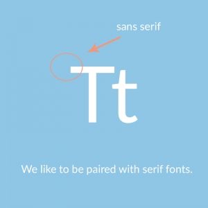 website font choice sans serif font